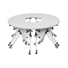 Space-Saving Flip Top Training Table with Lockable Casters