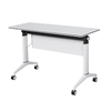 White Flip Top Training Table Easy To Move