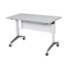 White Flip Top Training Table Easy To Move