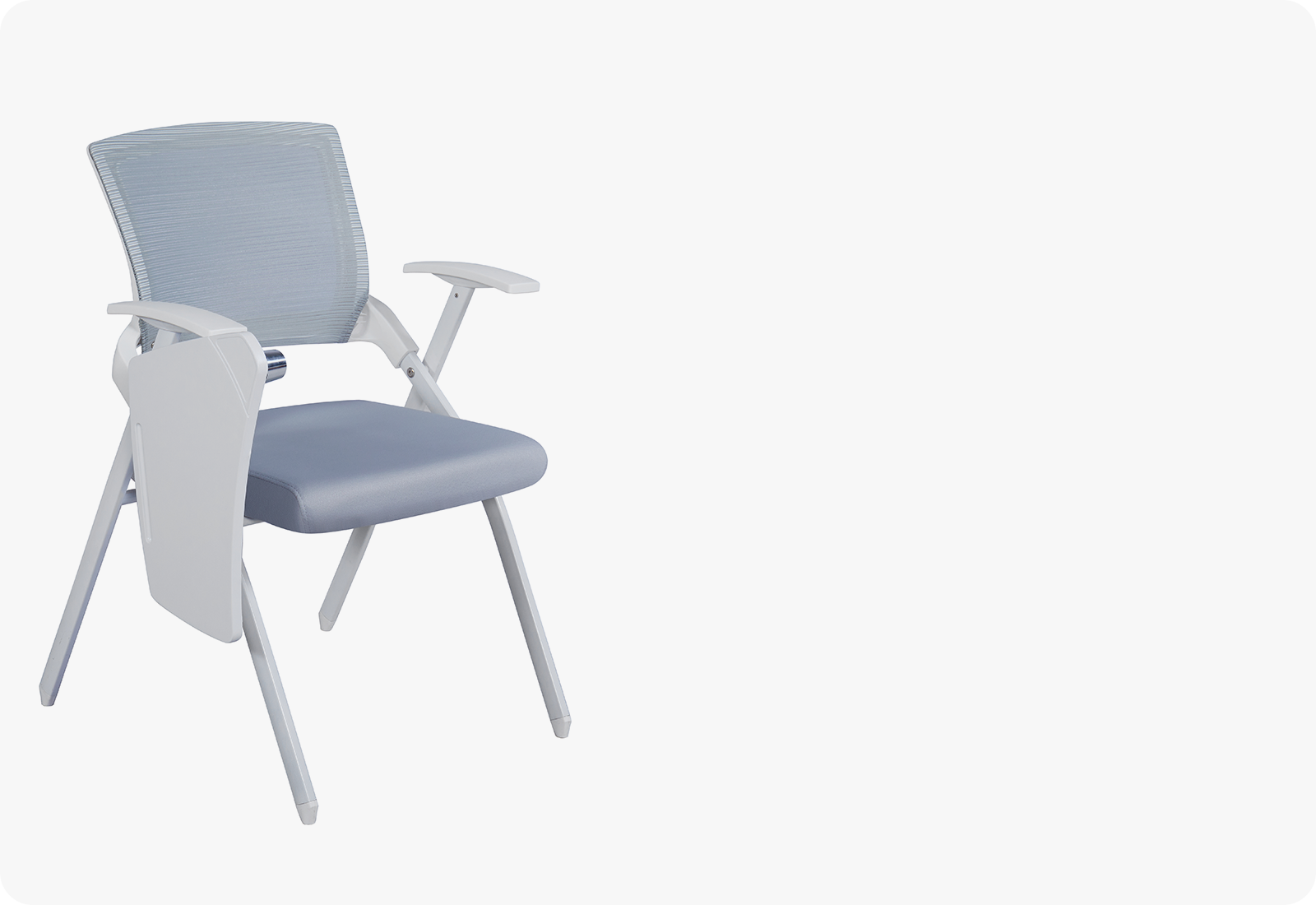 Ergonomic tablet arm training chair for schools and modern training rooms