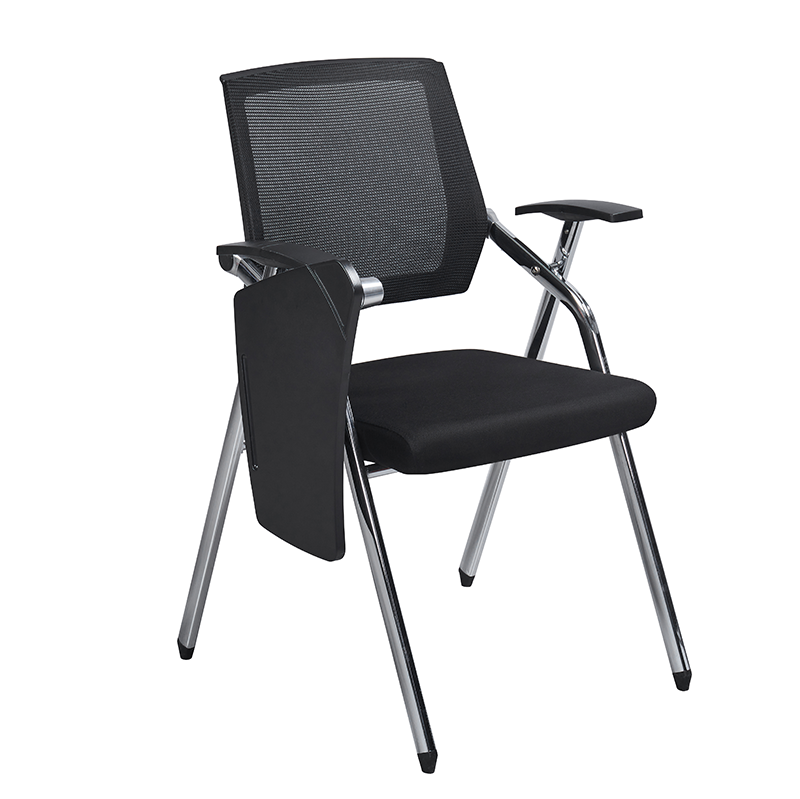 Foldable Space-saving Training Chair with Wrting Tablet