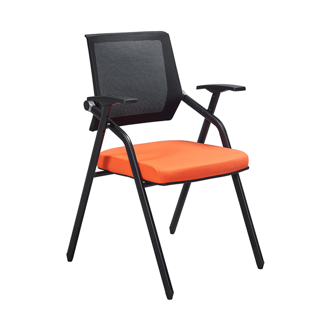 Foldable Space-saving Training Chair with Wrting Tablet