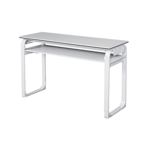 Space-Saving Meeting Table with Adjustable Locking Hinge