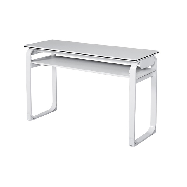 Space-Saving Meeting Table with Adjustable Locking Hinge