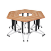 Mobile Collaborative Desk Nesting Flip Top Conference Desk