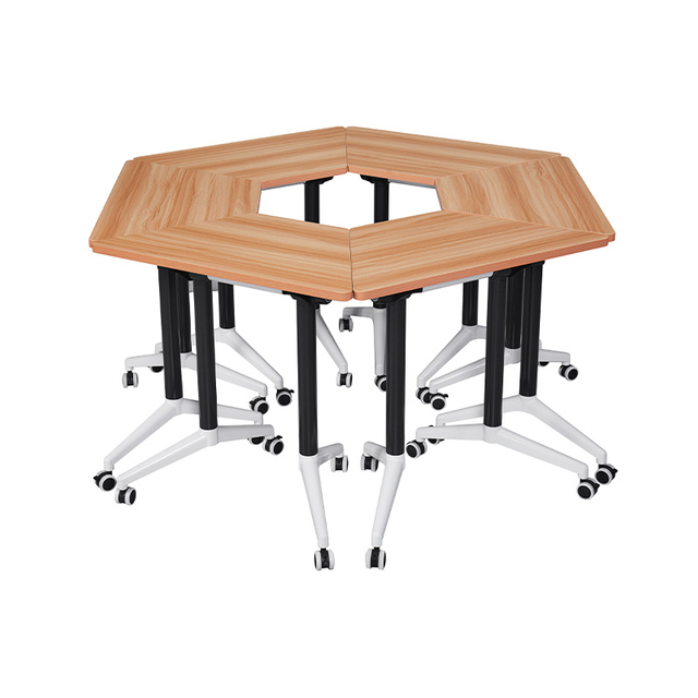 Mobile Collaborative Desk Nesting Flip Top Conference Desk